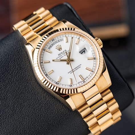 rolex full gold with white dial|Rolex white face datejust.